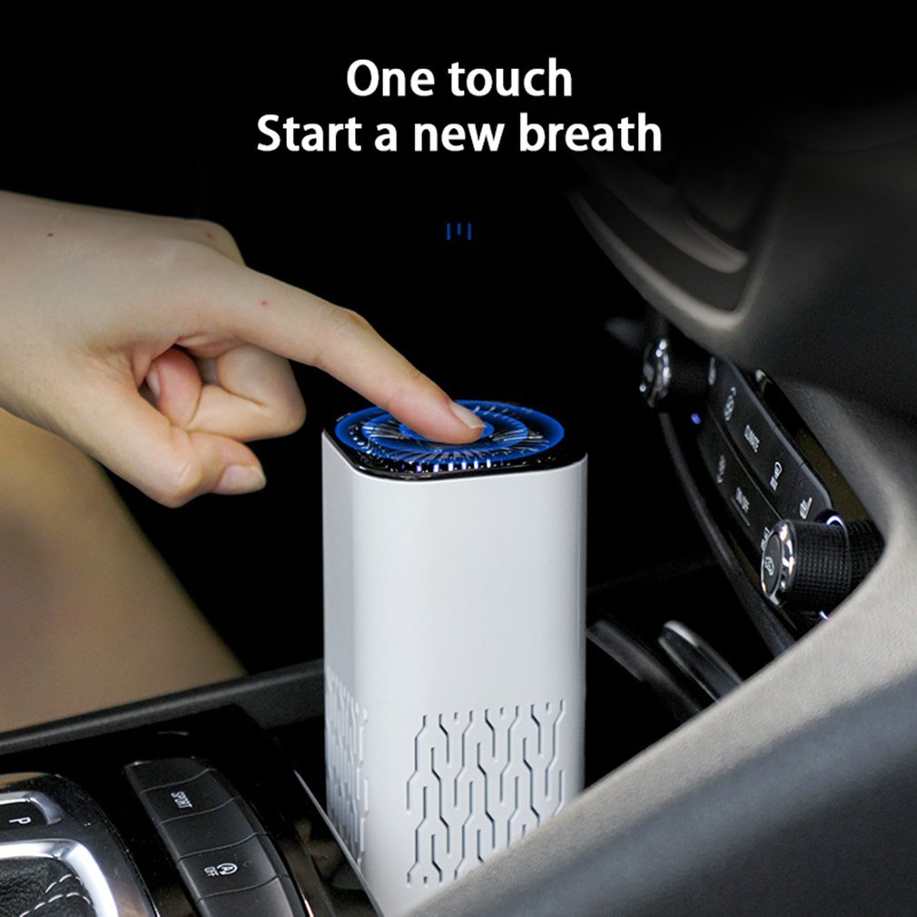 Purificateur d'air de voiture Générateur d'ions négatifs portable Élimine la poussière de formaldéhyde Fumée Désodorisant pour lave-linge pour la maison et la voiture