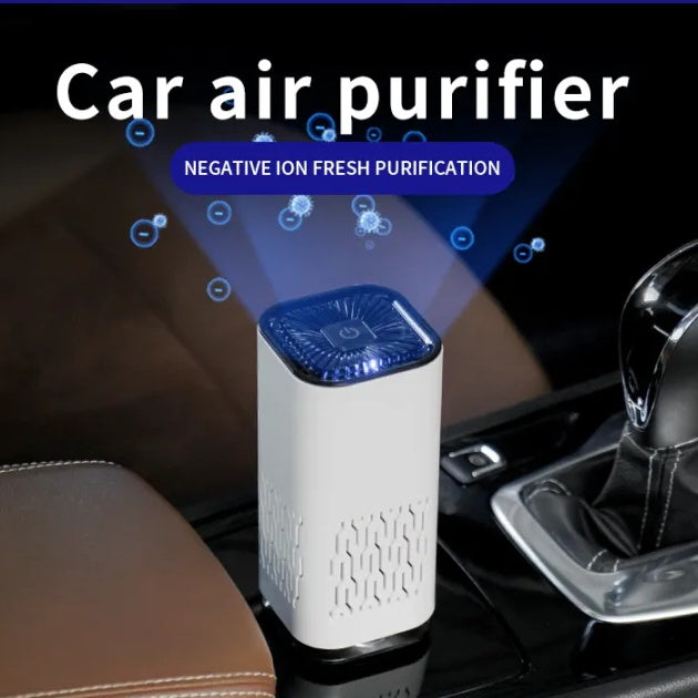 Purificateur d'air de voiture Générateur d'ions négatifs portable Élimine la poussière de formaldéhyde Fumée Désodorisant pour lave-linge pour la maison et la voiture