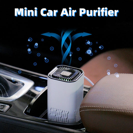 Purificateur d'air de voiture Générateur d'ions négatifs portable Élimine la poussière de formaldéhyde Fumée Désodorisant pour lave-linge pour la maison et la voiture